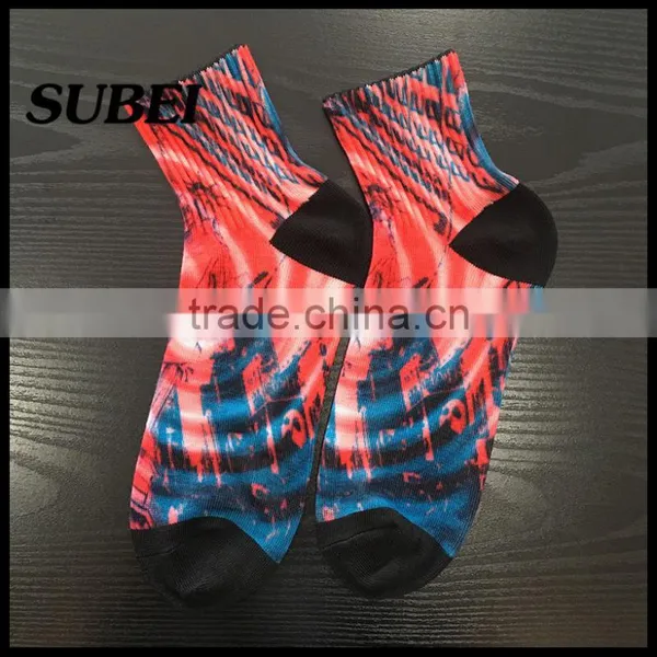 Cheap Custom Printing Dye Sublimation Sport Compression Socks photo-4