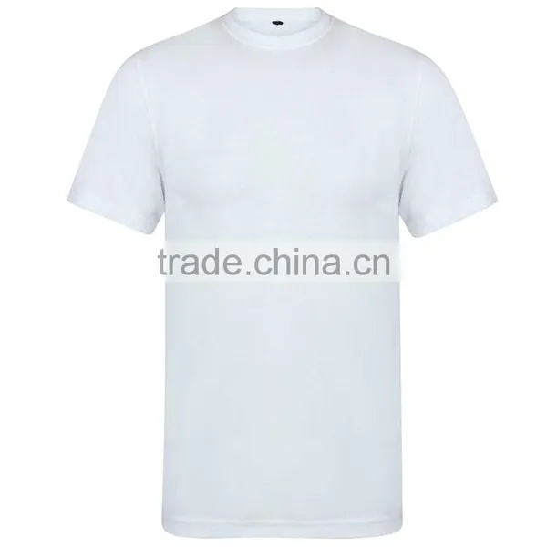 Guangzhou Shandao OEM Factory Summer Plain O-neck Short Sleeve 180g 40% Cotton 60% Polyster Custom Athletic Fit Shirt photo-3