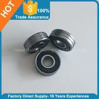 Sliding Door Roller Red Seal 608 2RS 608RS Bearings With Double Grooves