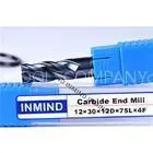 Milling Cutters , Dia 12mm , TiAlN Coating , AOL 75mm , Square End Mill , 4 Flute , X Series Standar