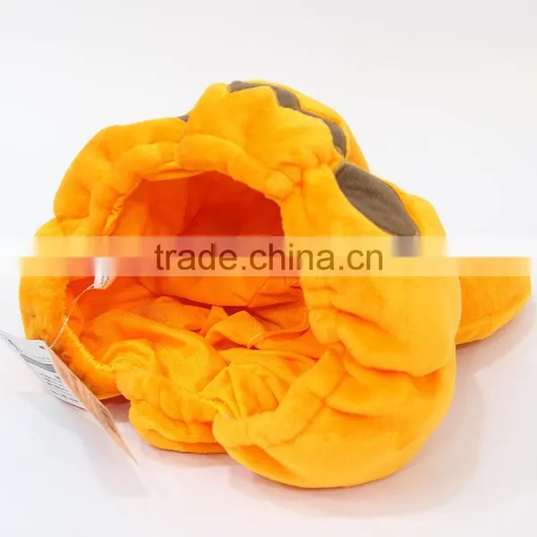 Wholesale Cheapest Plush Cap Cartoon Pumpkin Anime Cosplay Cute Plush Hat 22*15cm photo-3