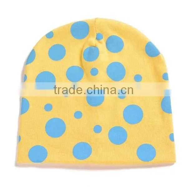 Spring&summer Korea Style 100%cotton Cute Boys&girls Dots Pattern Baby Dress Hats photo-2