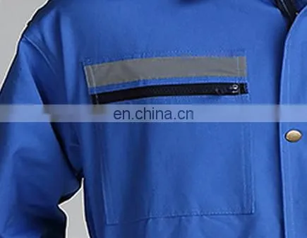 Custom Blue Wear Rough Workwear Greaseproof Blue Uniform Coveralls For Worker photo-6