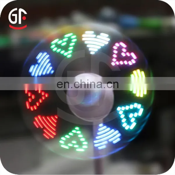 New Design Chargeable Mini Table Fan With Led Message photo-3
