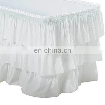 Fashion High Grade Quality White Whinestone Table Skirting photo-5
