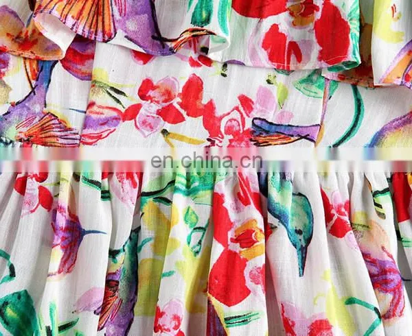 Ladies Cold Shoulder Cute Dress Casual Dress With Frill High Quality Dress photo-6