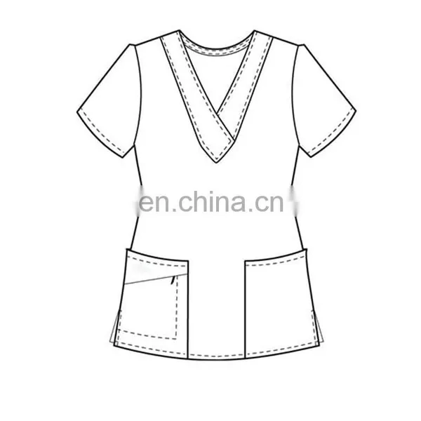 100%Cotton Nurse Hospital Scrub Suit Uniform Designs photo-4