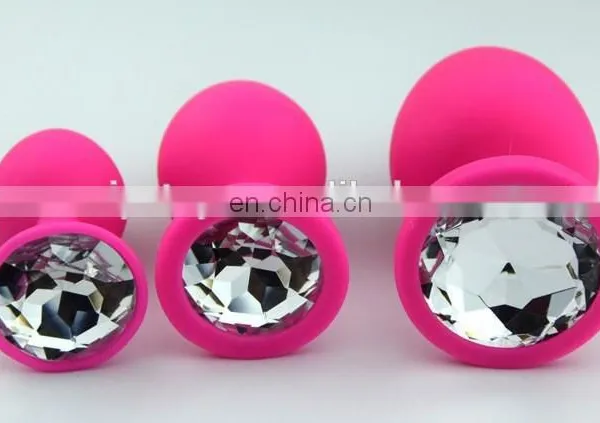 2015 Hot Selling Pink Color Silicone Anal Butt Plug, Sex Butt Plug Toys photo-6