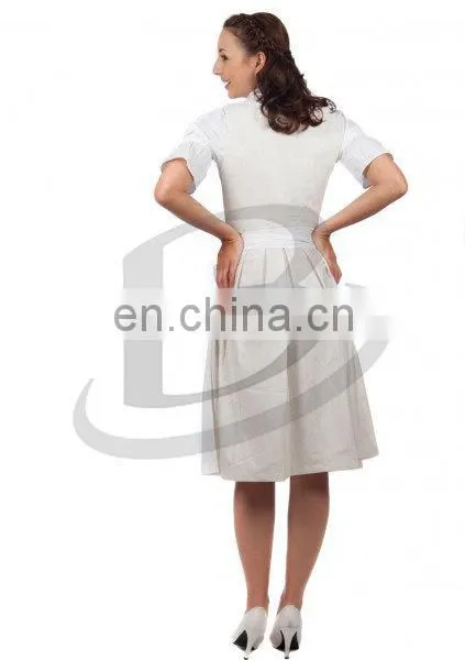 Custom Made Long Dirndl With Blouse & Apron / Trachten Long Dirndl Dress / Traditional Bavarian (Oktoberfest Dirndls Garments) photo-2