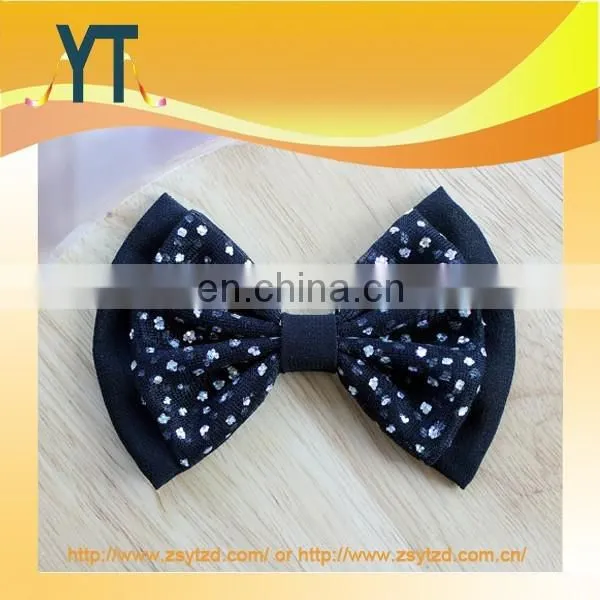 Hot Style Blig Bling Medium Bowknot Hair Bow For Girl,Silk Bows photo-4