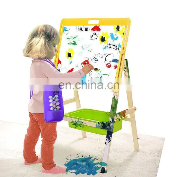 Customized Logo Art Smock Artist Fabric Aprons With 2 Pockets For Chidren 47*33 cm photo-3