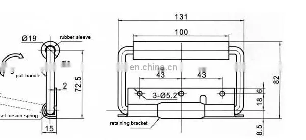 2015 New Hinged Steel Handle for Machine High Quanlity photo-2