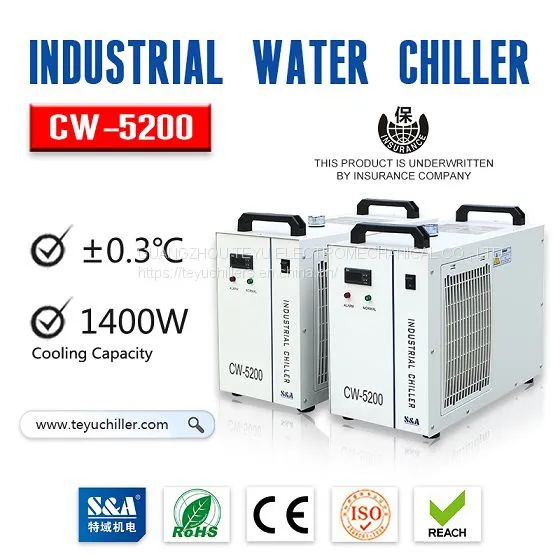 S&A Water Cooling Unit CW-5200 With CE, RoHS and REACH Approval