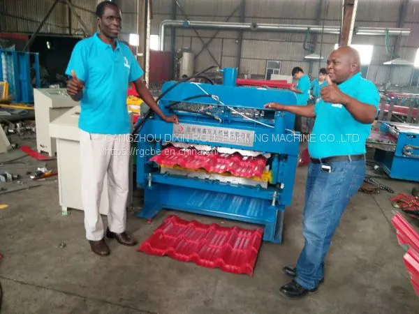Africa Hot Design Metal Roofing Double Layer Glazed Tile Forming Machine photo-3