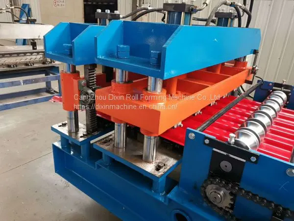 Hot Sell Roofing Glazed Step Tile Roll Forming Machine for Sale photo-2
