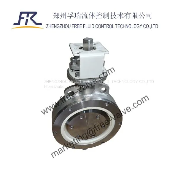 Ceramic Coated Wafer Ends Pneumatic Operation Adjusting Butterfly Valve photo-3