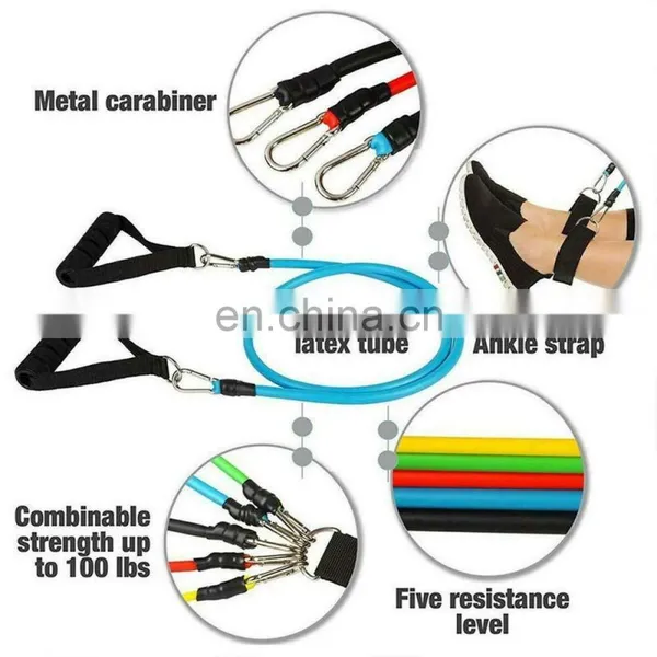 Pull Up Resistance Band Custom Logo 11 Pcs Elastic Fitness Resistant Band photo-5