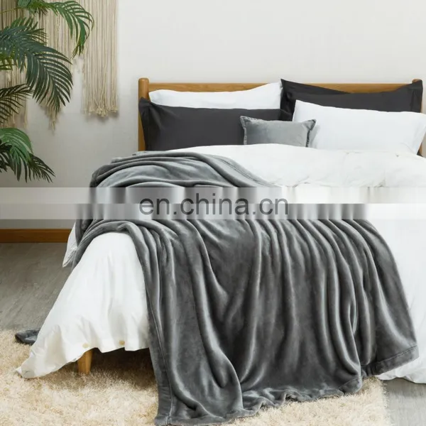 Wholesale Superior Personalized Super Cozy High Quality Material Flannel Adult Blanket photo-2