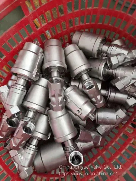 Pneumatic Threaded Angle Seat ValveStainless Steel Flange Angle Seat Valve Pneumatic Angle Seat Valve photo-4