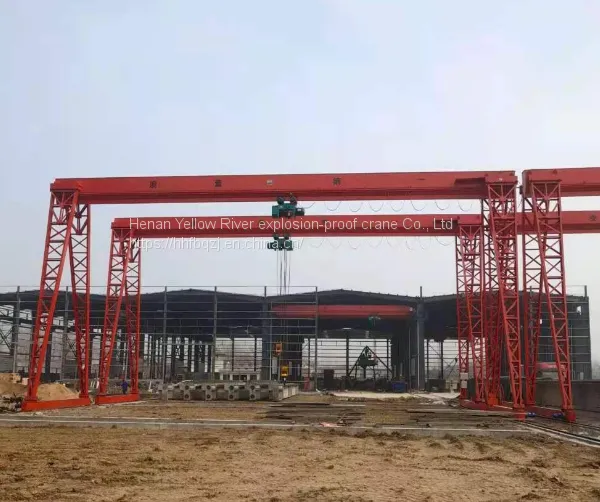 MH 1t Electric Gantry Crane，Outdoor Stockyard, Gantry Crane, Electric Hoist photo-3