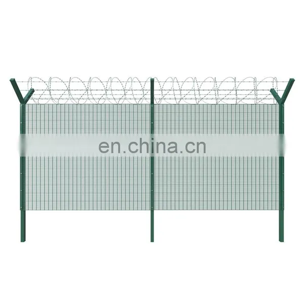 Factory Supply Airport Perimeter Barbed Wire Fence photo-2
