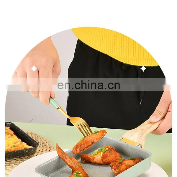 Japanese Hotel All Purpose Fried Omelette Big Coating Iron Egg Kitchen Sauce Cooking Pancake Non Stick Pan photo-2