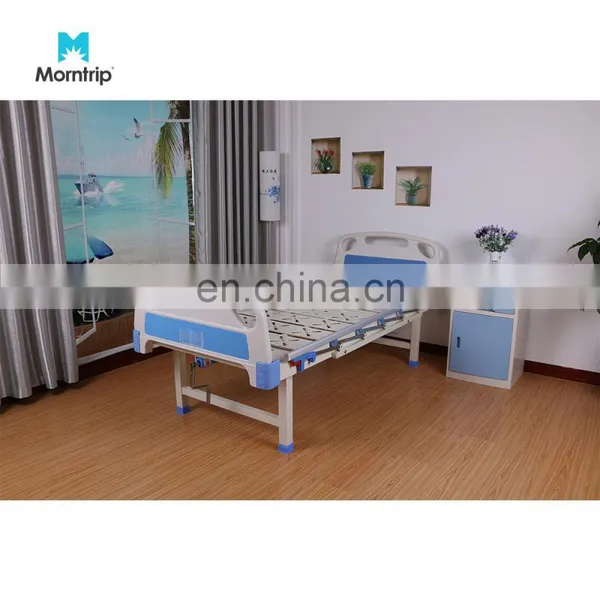 Aluminum Alloy Guardrail Folding Hospital Bed With 1 Function Back Lifting photo-5