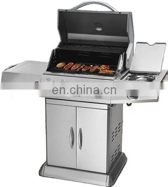 The Most Popular Export Quality OEM Design  Assembled Outdoor Stainless Steel Gas BBQ Grill
