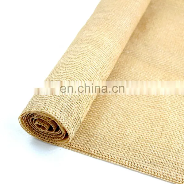 HDPE With UV Sun Shade Net Outdoor PE Shade Cloth Beige Garden Shade Net