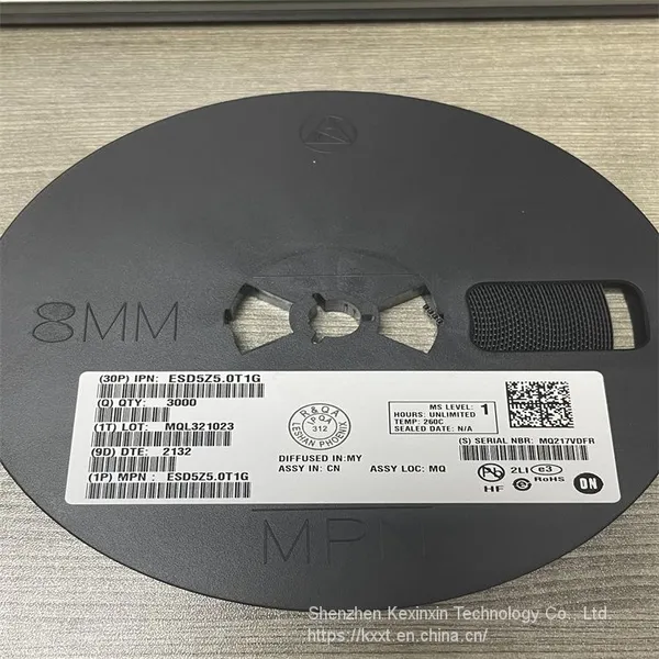 ESD5Z5.0T1G ONSEMI 18.6V Clamp 9.4A (8/20µs) Ipp Tvs Diode Surface Mount SOD-523 photo-3