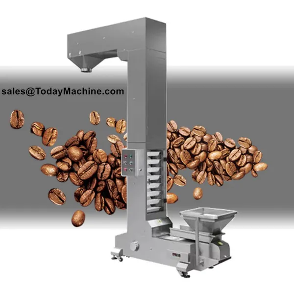 Z Type Bucket Elevator Vertical Conveyor For Granule Coffee Bean Nuts Rice Solid Goods photo-3