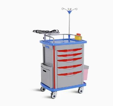 ABS Hospital Medical Emergency Medicine Nursing Treatment Trolley Equipment With Drawers photo-2