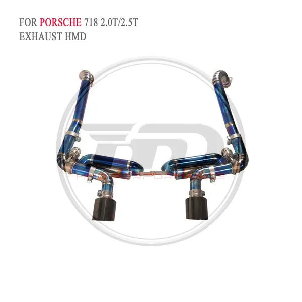 HMD Titanium Exhaust Catback is Suitable for Porsche 718 GT4 GTS RS 4.0L Auto Modification Parts Valve Muffler With Tips Whatsapp+86 18946955156 photo-5