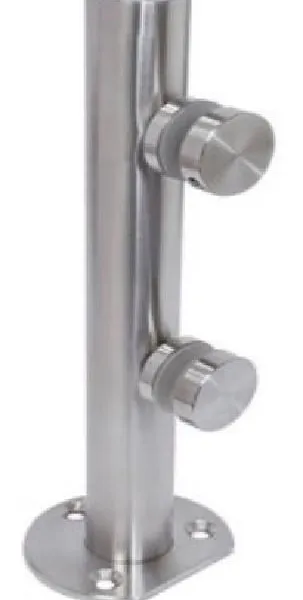 304 Stainless Steel Glass Railing Brackets With Mill Test Report Easy Installation Friction Fit for Staircase Balustrade photo-5