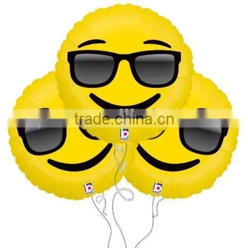 High Quality Emoji Balloon, Foil/aluminum Balloon, Helium Foil Letter Balloon Emoji Balloon photo-3