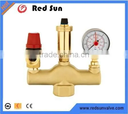 HR6110 Brass Safety Valve With Pressure Gauge photo-2