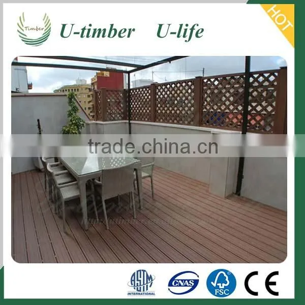 Cheap Exterior Wood Plastic Decking Composite Flooring Outside photo-5