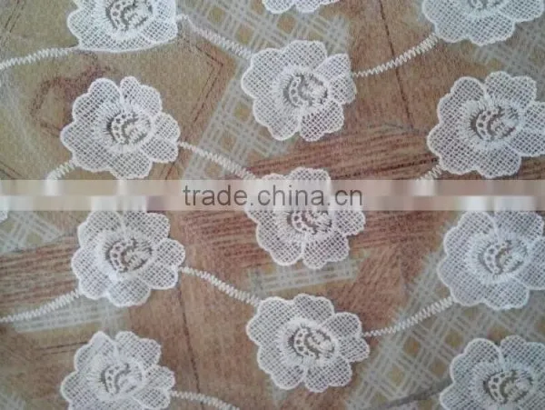 Mesh Lace Fabric Accessory Embroidery Milk Silk Full Lace With Flower photo-2