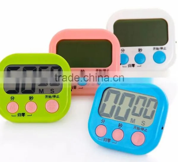 2.9 Inch LCD Big Screen AAA Battery Countdown 4 Color Digital Kitchen Timer photo-5