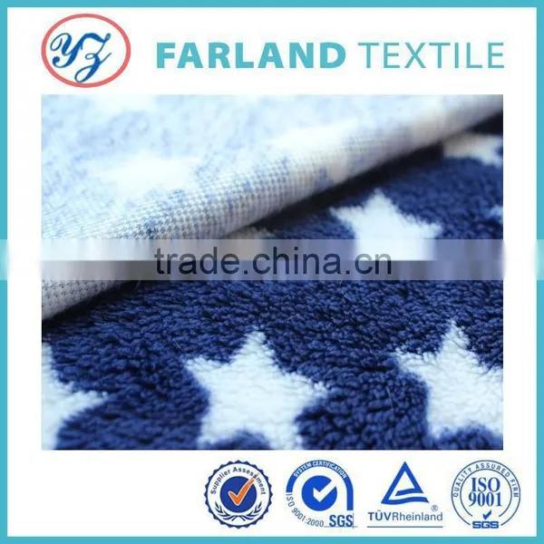 Star Printing Fleece Fabric for Shoes photo-2