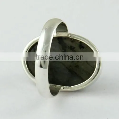 925 Sterling Silver Bezel Setting Labradorite Ring, Wholesale Silver Jewelry, Indian Silver Jewelry photo-4