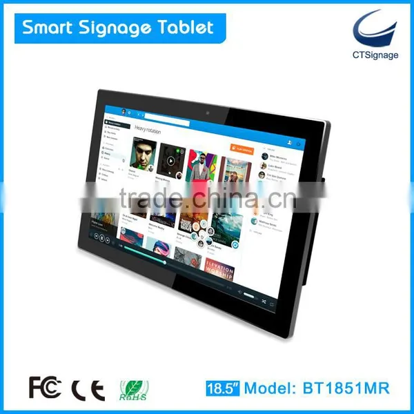 18.5 Inch Wall Mounted HD Advertising Display With 10-points Multi-touch photo-3