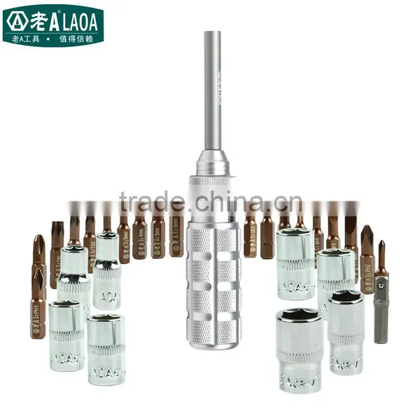 LAOA Hot Sale High Quality 30 in 1 Ratchet Screwdriver Set Multifunction Sockets Screwdriver Set photo-6