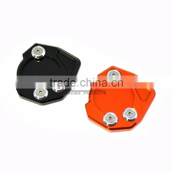 BJ-SSE-KT001 Motorcycle Parts CNC Aluminum Black Sidestand Kickstand Enlarger Pad for KTM DUKE 125/200/390 photo-3