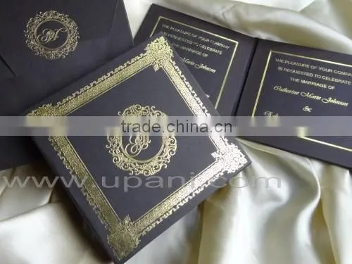 Craft Paper Wedding Invitation Box With Matching Mailing Box-ON SALE photo-4