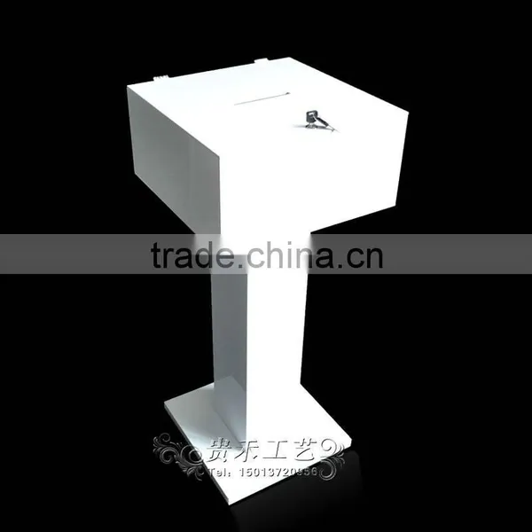 GH-RJ002 Shenzhen Guihe Factory Direct Sale Acrylic Donation Boxes With Locks/customized Donation Boxes photo-3