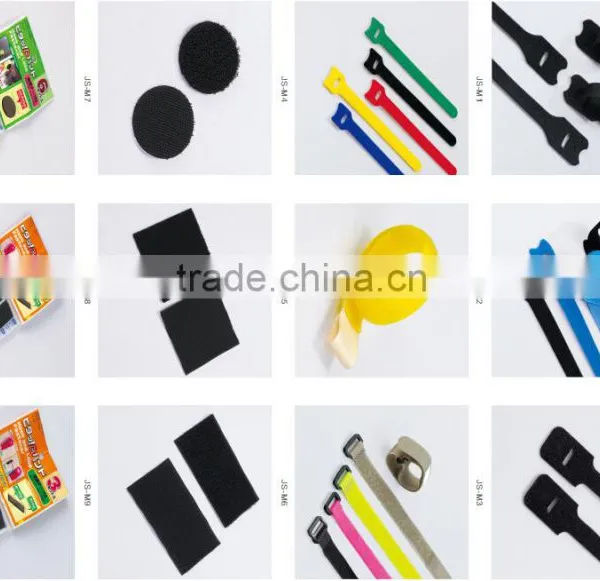 Hook & Loop Cable Tie With Label PER STRIP