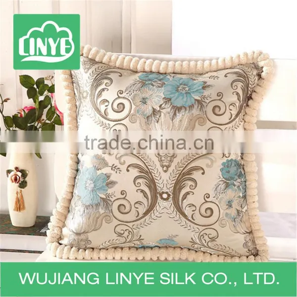 China Supplier Polyester Fabric Print Flower Cushion Quality Choice photo-3
