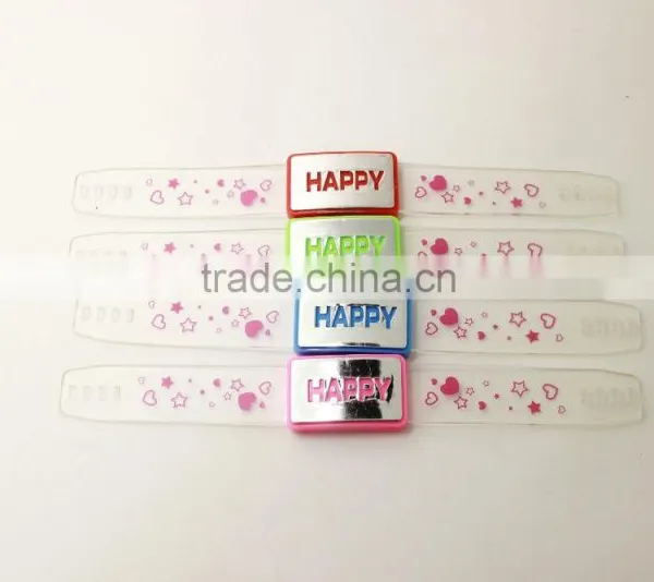 Various Color Custom Logo Flashing Led Silicone Wristband photo-6