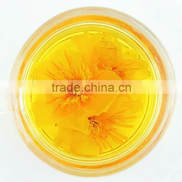 Premium Chinese Herbal Nasturtium Dried Flower Tea Detox and Smooth Throat Jinlianhua Globeflower Tea photo-2